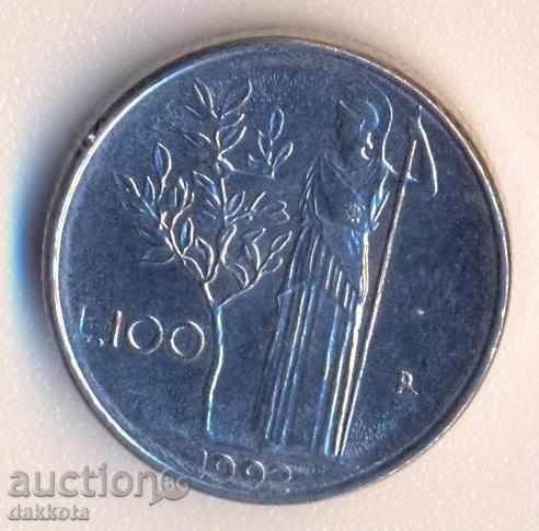 Italia 100 liras 1992