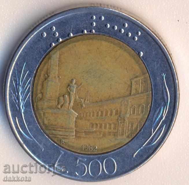 Italy 500 pounds 1982 year