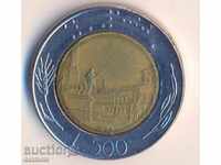 Italia 500 liras 1990