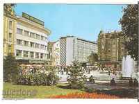κεντρική πλατεία Καρτ ποστάλ Βουλγαρία Φιλιππούπολη με σιντριβάνι *
