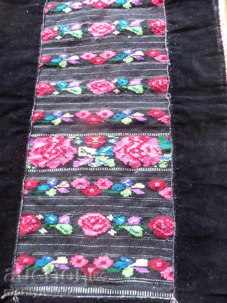 Παλιά υφαντό κεντημένη ποδιά κεντημένη με πούλιες φόρεμα φορεσιά - 7