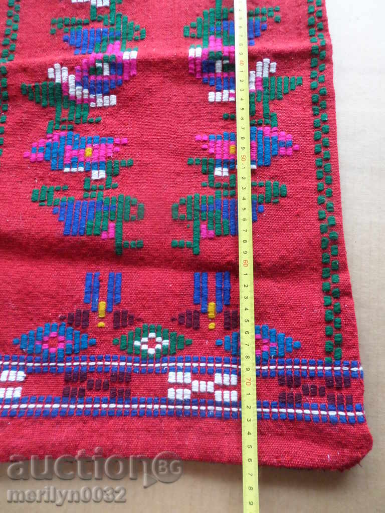 Παλιά υφαντή κεντητή κεντητή μαξιλαροθήκη με τιμή 65.00 BGN | € 33.23