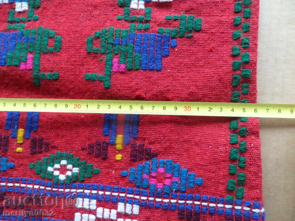 Δημοπρασία Παλιά υφαντή κεντητή κεντητή μαξιλαροθήκη