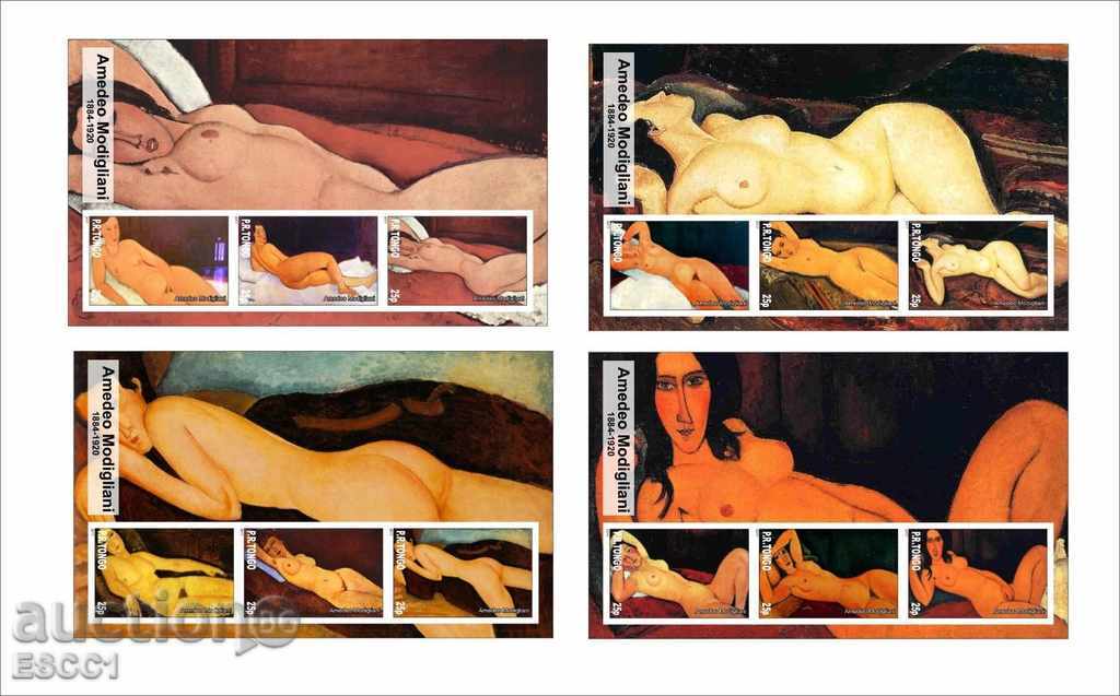 Καθαρίστε μπλοκ ζωγραφικής Amedeo Modigliani 2017 Τόνγκο