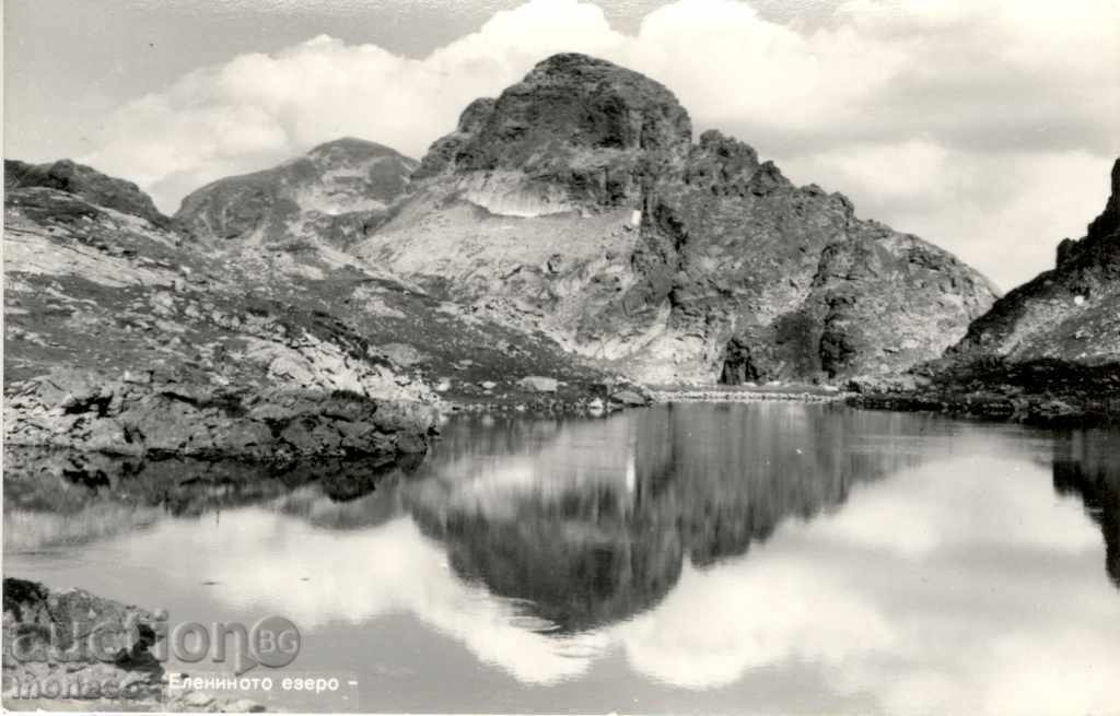 Παλιά καρτ-ποστάλ - Ρίλα, λίμνη Elenin
