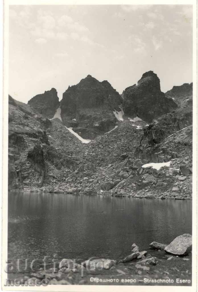 Παλιά καρτ-ποστάλ - Ρίλα, τρομακτικό λίμνη
