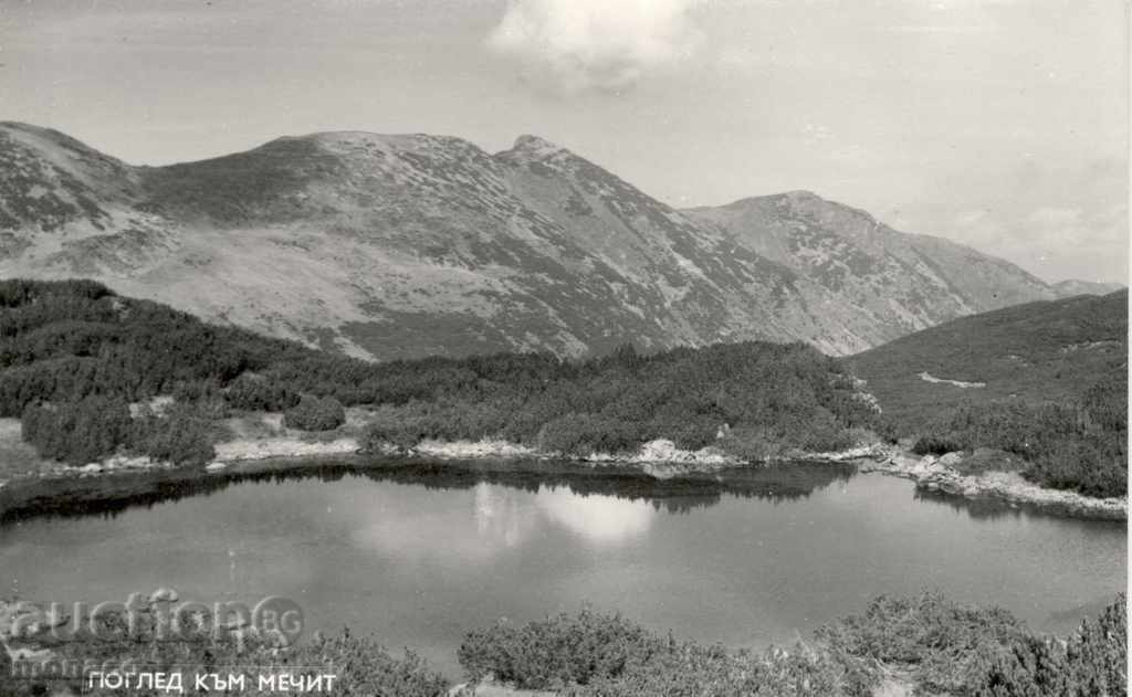 Old postcard - Rila, View to Mechit