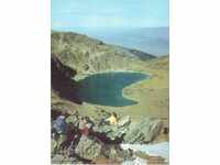Стара пощенска картичка - Рила, езеро "Бъбрека"