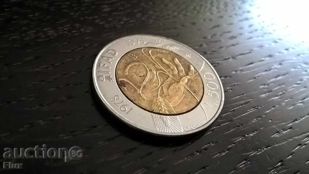 Moneda - Italia - 500 de lire sterline 1998.