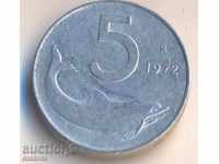 Ιταλία 5 λίρες το 1972