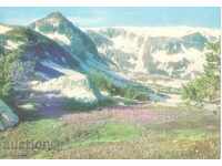 Стара пощенска картичка - Рила, връх "Харамията"