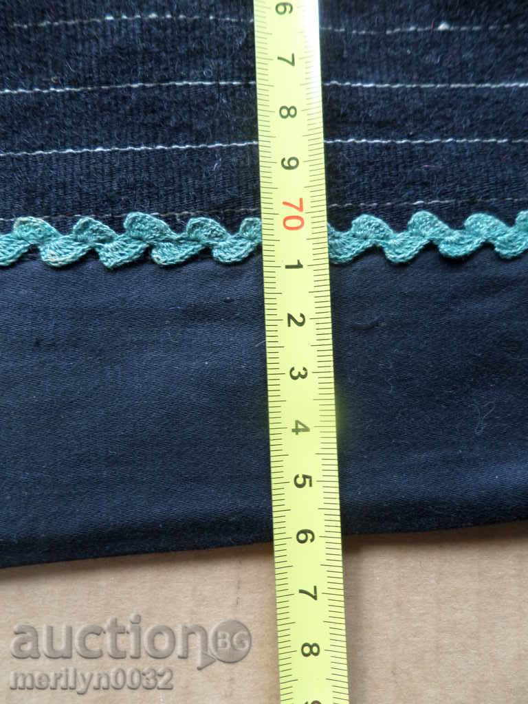 Παράδοση Παλιά υφαντό κεντημένη ποδιά κεντημένη με πούλιες φόρεμα φορεσιά