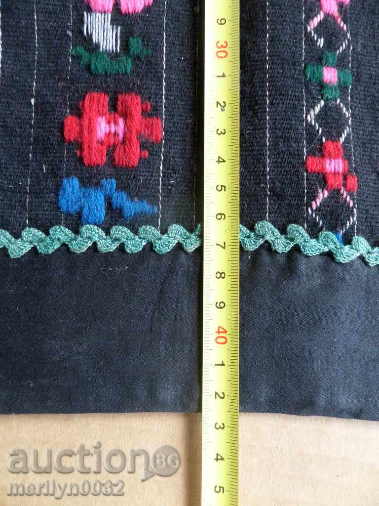 Παλιά υφαντό κεντημένη ποδιά κεντημένη με πούλιες φόρεμα φορεσιά - 5