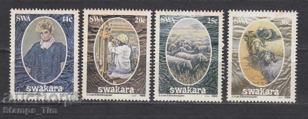 33K47 / SWA Νοτιοδυτική Αφρική 1986 - ρούχα πρόβατα
