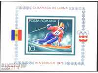 Καθαρίστε Sport μπλοκ Ολυμπιακούς Αγώνες του Innsbruck το 1976 στη Ρουμανία