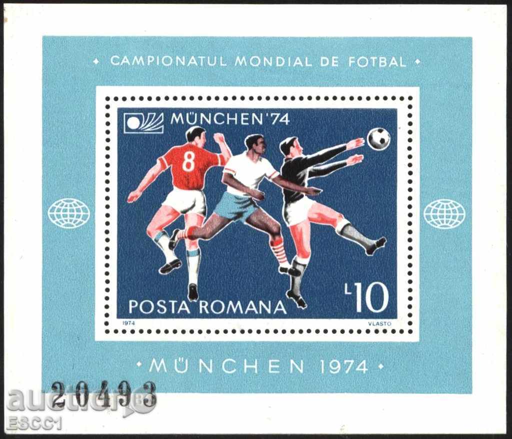 Καθαρίστε μπλοκ SP Sport Ποδόσφαιρο Γερμανία Μόναχο 1974 στη Ρουμανία