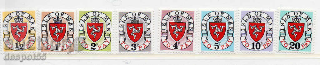 1973. Isle of Man. Coat of arms. Inscription - "1973"