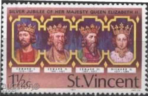 Καθαρό σήμα Αγγλικά βασιλιάδες 1977 από Άγιος Βικέντιος