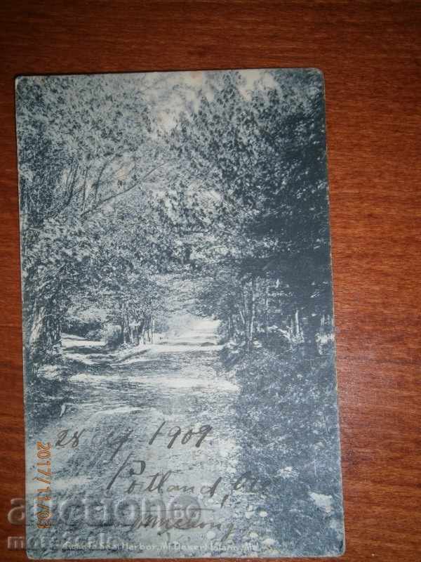 1909 - carte poștală CUVINTE PORTLAND - VARNA