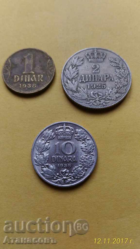 Lot of Dinara Dinar 1938, 1925 Dinar