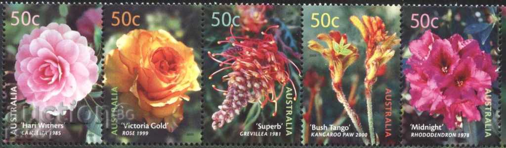 Чисти  марки  Флора Цветя  2003  от Австралия