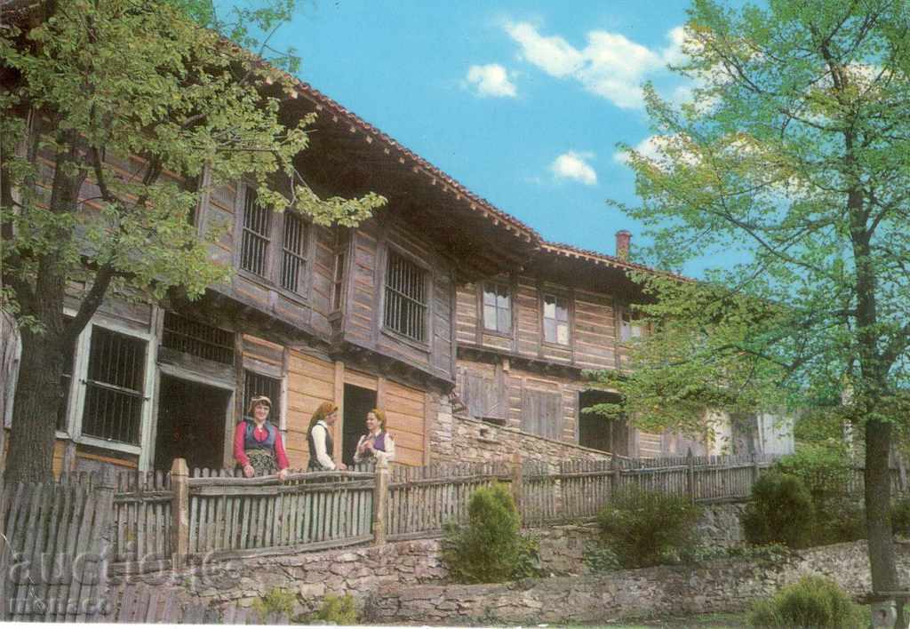 Old postcard - Zheravna, Old architecture