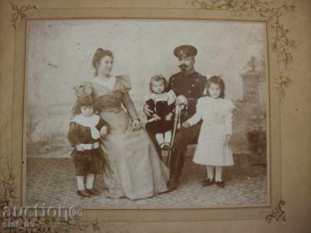 Photo CDV cardboard large military Officer A. Bronfen, Tarnovo with price 30.00 BGN | € 15.34