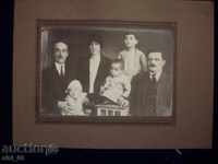 Снимка CDV картон голяма семейство 1927г.