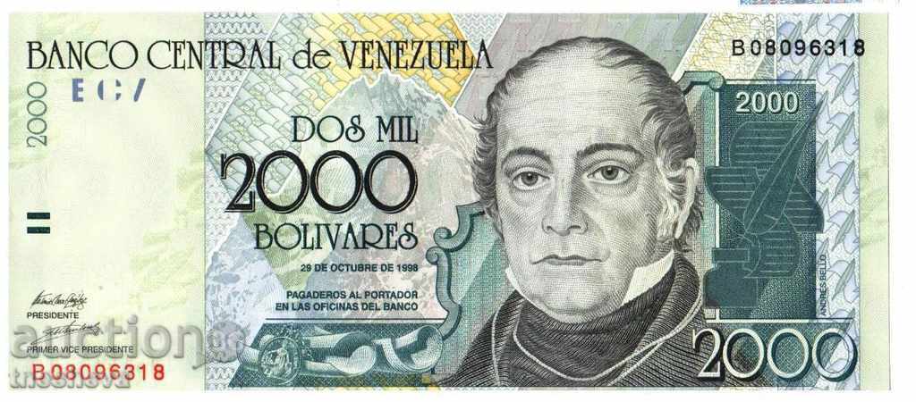 Βενεζουέλα 2000 bolÃvares νομοσχέδιο 1998