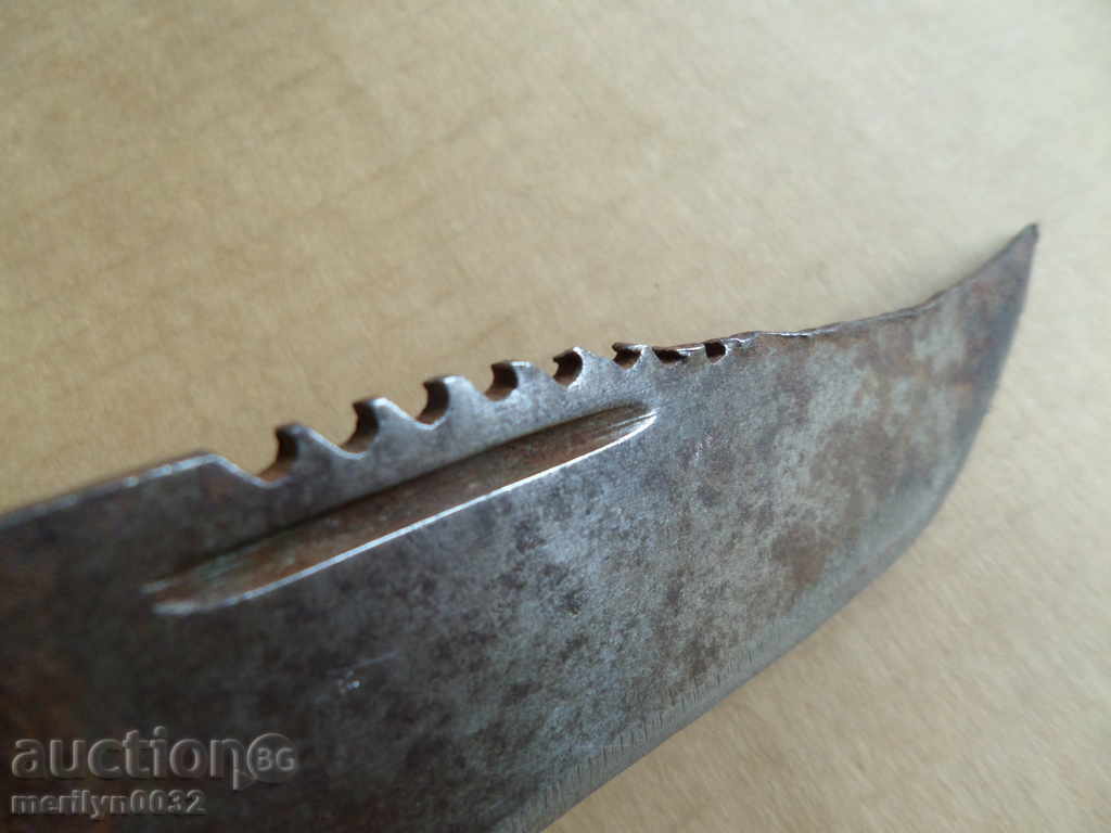 Auction Old butcher blade dagger massive blade Auction Old butcher blade dagger massive blade