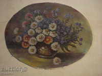 VERY STAR PICTURE "FLOWER" OIL CARDBOX gibs frame