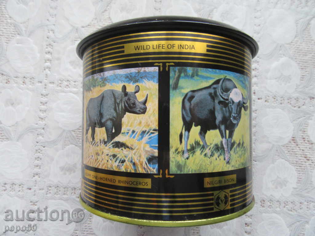 STARA BEAUTIFUL METAL BOX OF INDIA TEA / 1977g / -14,2x13cm - 5