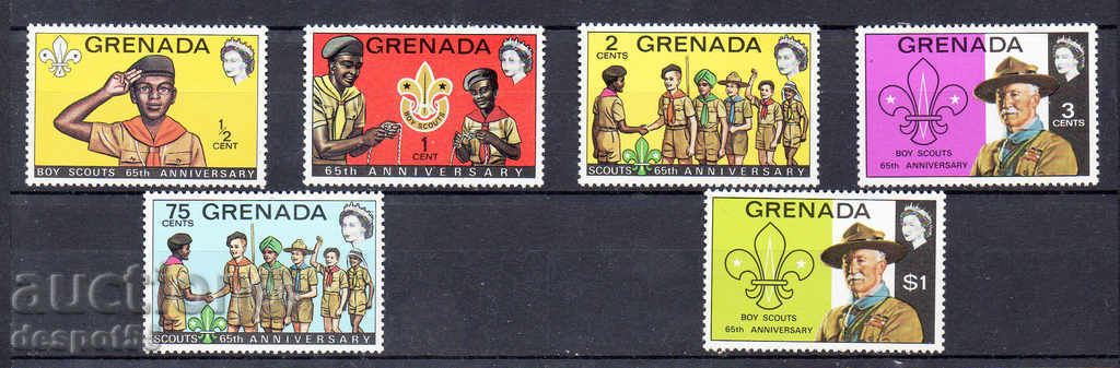 1972. Гренада. 65-та годишнина на Boy Scouts.