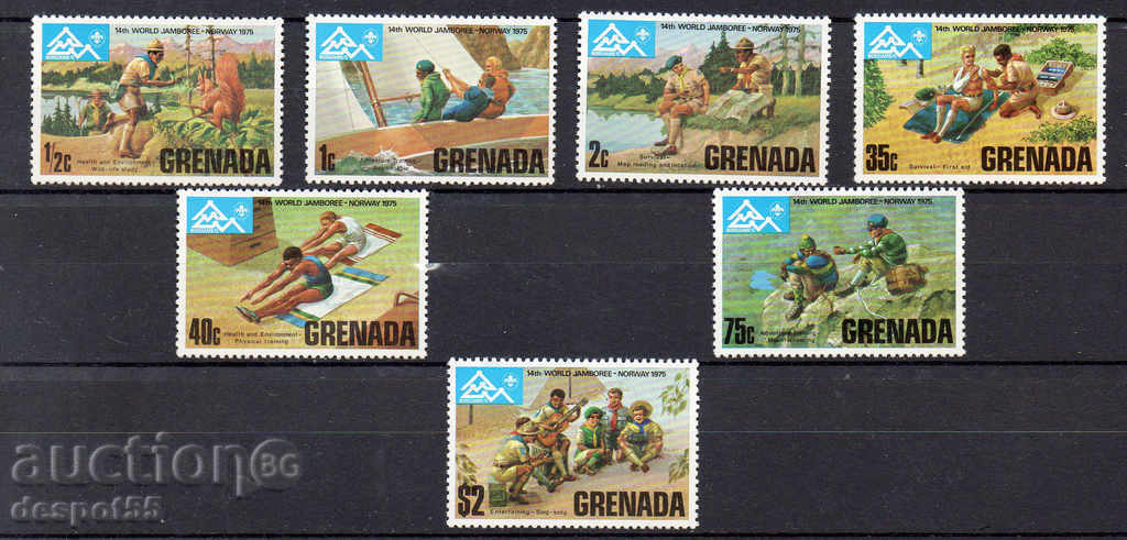 1975. Grenada. 14 Jamboree Mondială, Norvegia.
