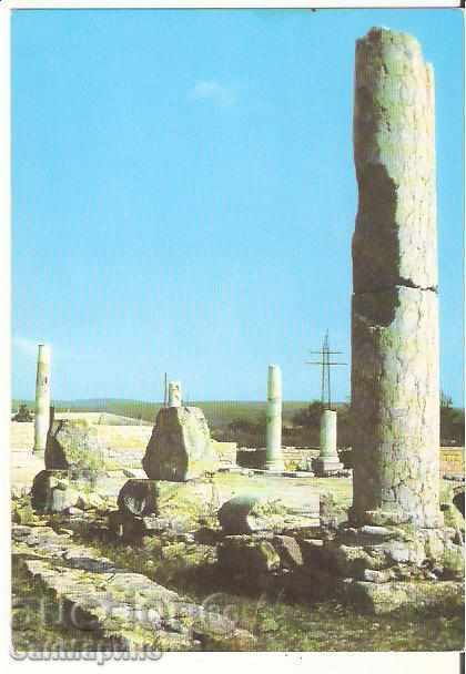 Βουλγαρία Ράζγκραντ κάρτα Abritus ερείπια της rim.grad *