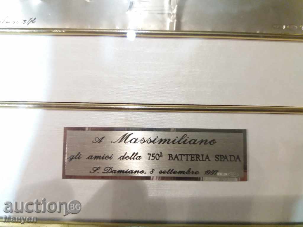 Auction Sell silver painting (plaque), military. YYYY Auction Sell silver painting (plaque), military. YYYY