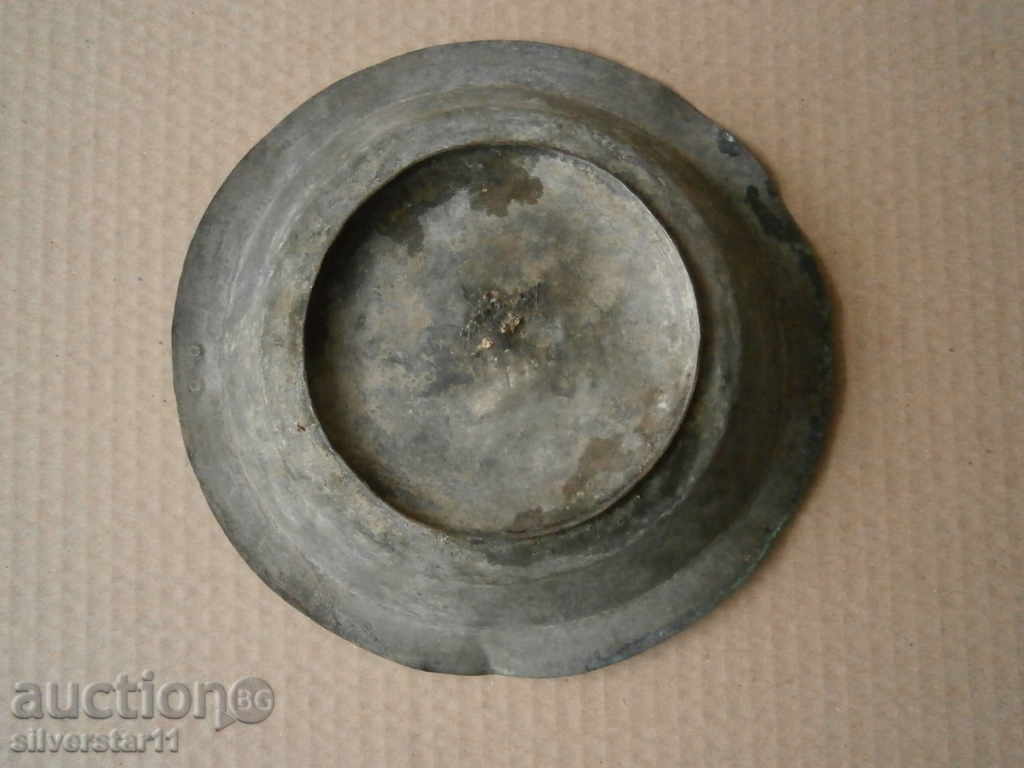 very old copper COPPER plate - 6