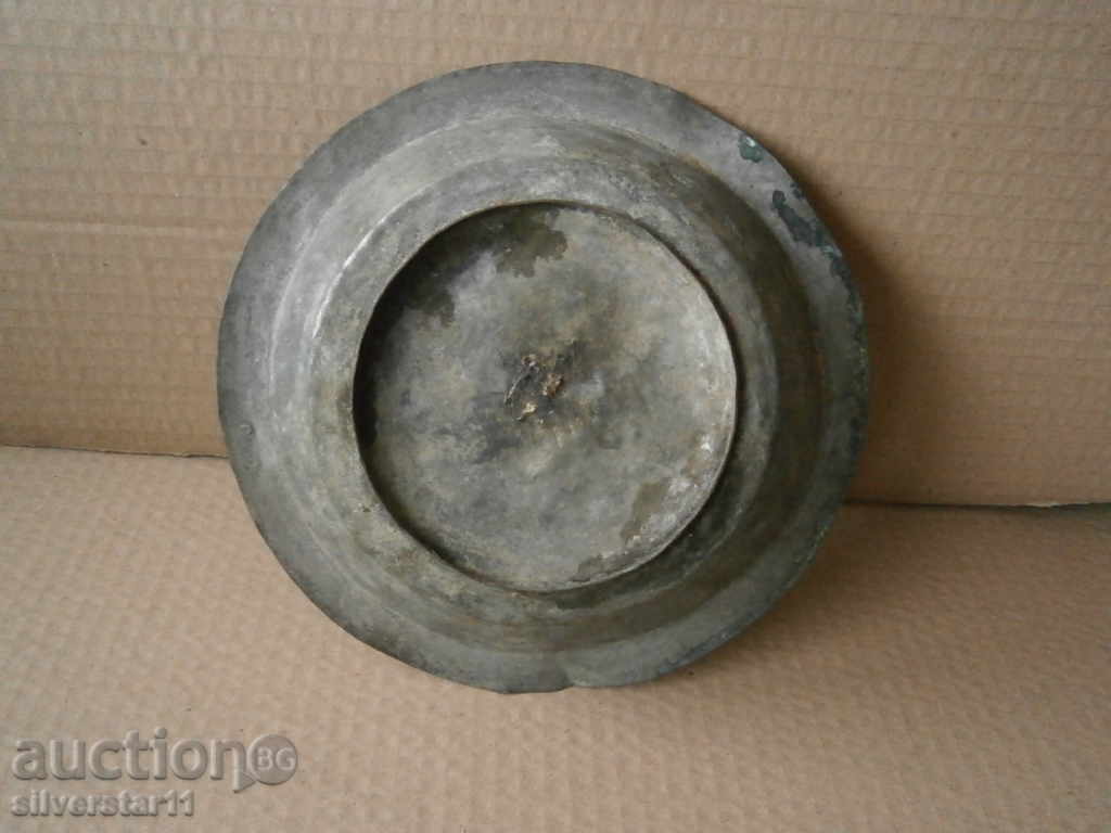 very old copper COPPER plate - 7