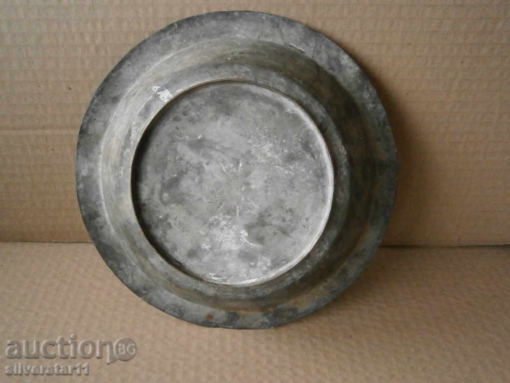 very old copper plate plate - 5 very old copper plate plate - 5