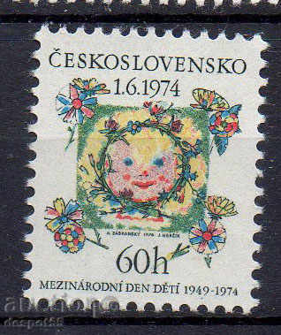 1974. Чехословакия. Международен ден на детето.