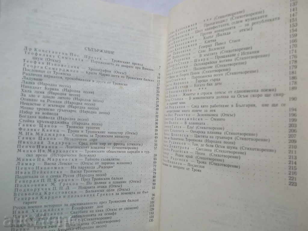 Delivery of Troyan Mountain - Ivan Peykovski and others. 1970 Delivery of Troyan Mountain - Ivan Peykovski and others. 1970