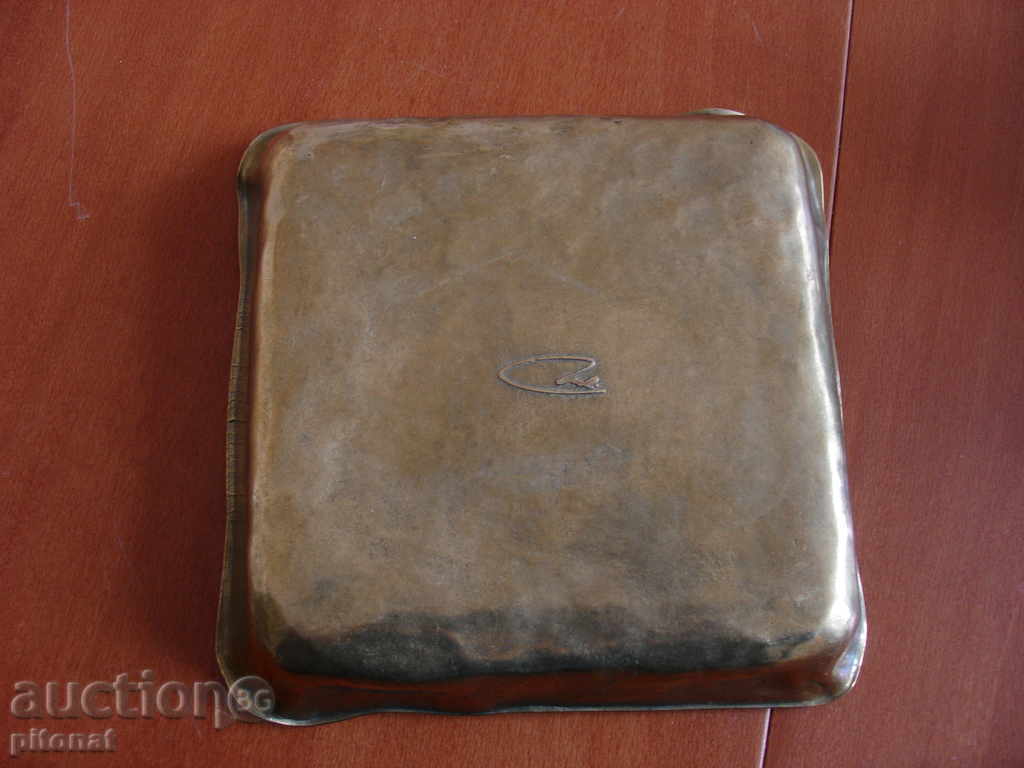 Auction Massive bronze ashtray GILDE HANDWERK Auction Massive bronze ashtray GILDE HANDWERK