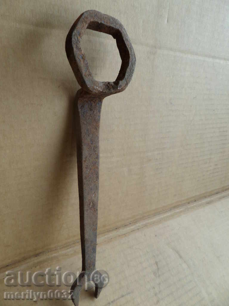 An old forged key from a wagon-workshop wagon workshop - 5
