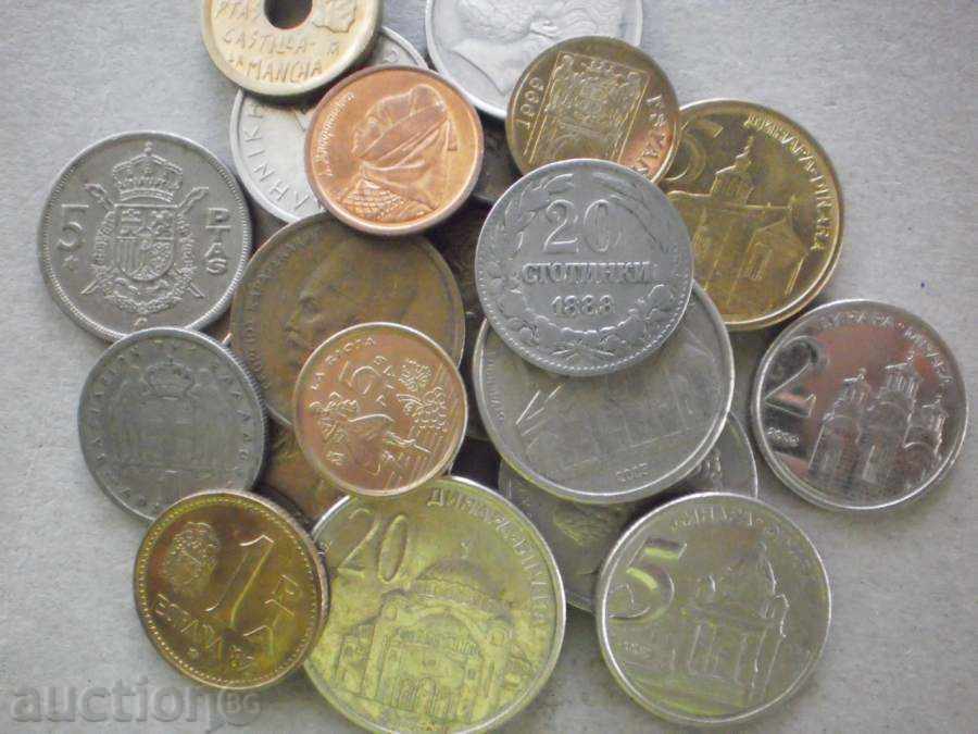 ΕΝΔΙΑΦΕΡΟΥΣΕΣ Lot 20 νομίσματα +5 μπόνους με τιμή € 5.11 | 9.99 BGN