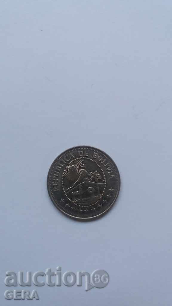 moneda 5 pesos Bolivia