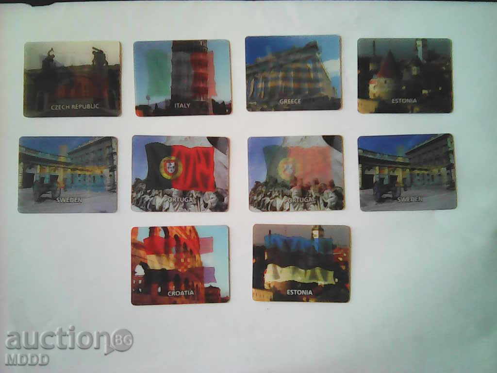 Old Mini Stereo Cards from 'Chipita'
