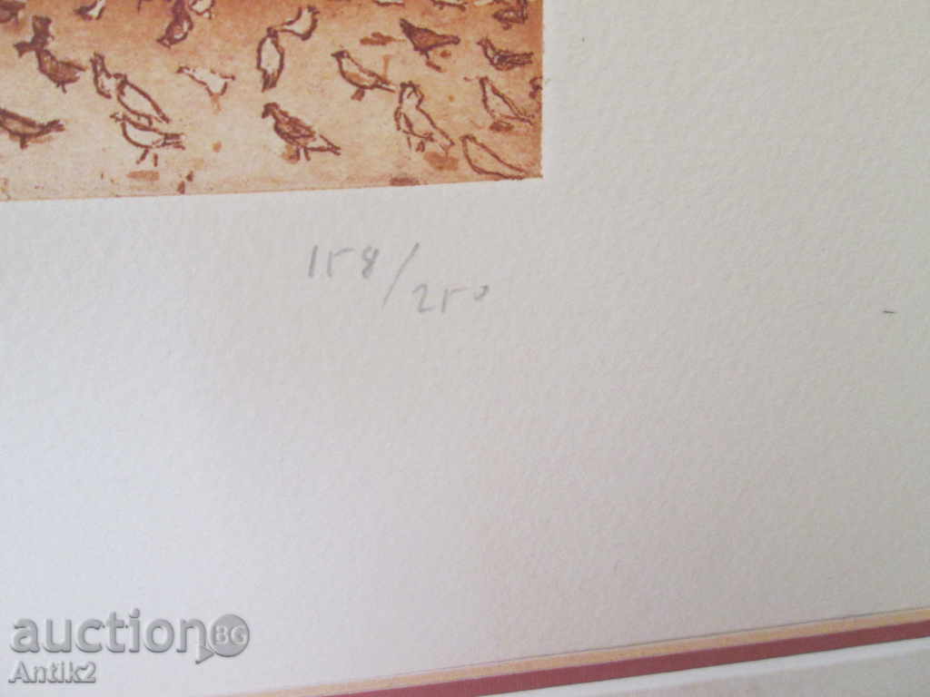 Delivery of Old picture - etching, intaglio, lithography, signed