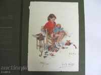 Kartina-color lithography signed by Vicente Alonso