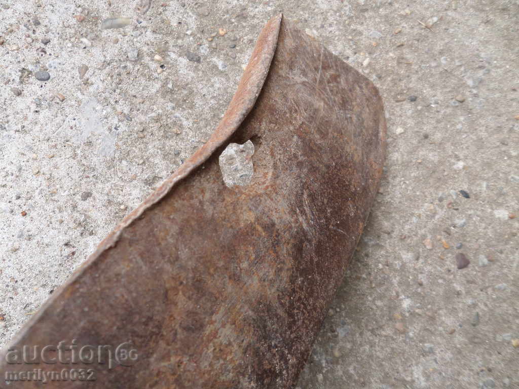 Auction Old forged saber, ax, pole, knife, machete Auction Old forged saber, ax, pole, knife, machete