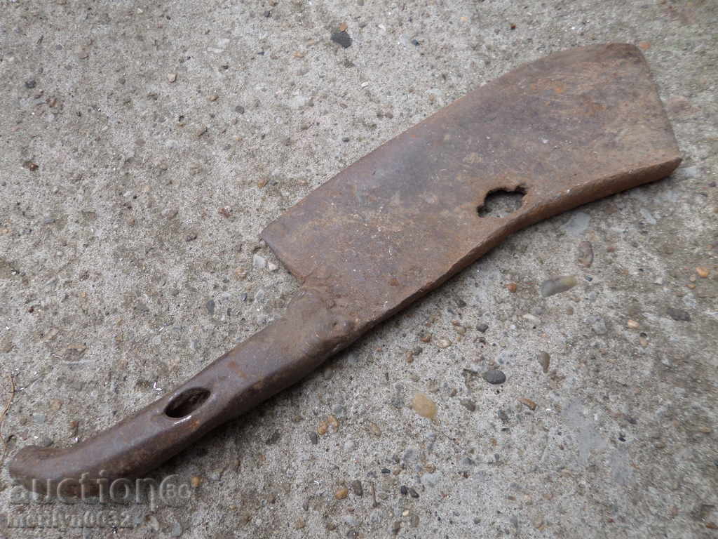 Old forged saber, ax, pole, knife, machete - 5 Old forged saber, ax, pole, knife, machete - 5